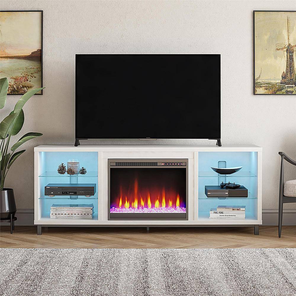 Customer Reviews Ameriwood Home Lumina Deluxe Fireplace TV Stand (70