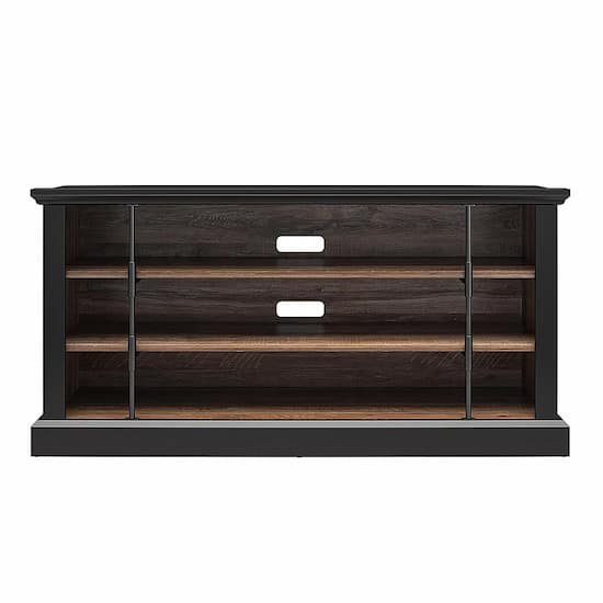 Ameriwood Home Hoffman Rustic Two Toned TV Stand Black