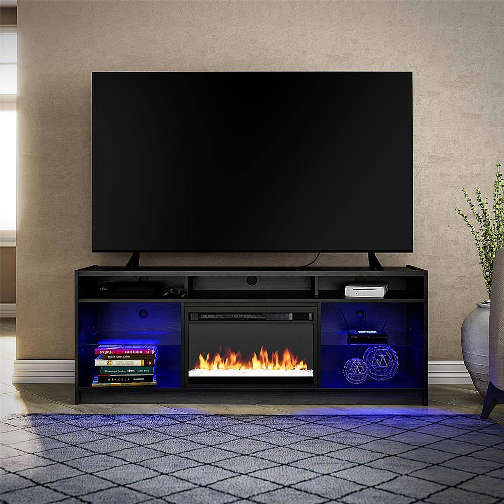 Best Buy Ameriwood Home Luna Fireplace TV Stand for TVs up to 65