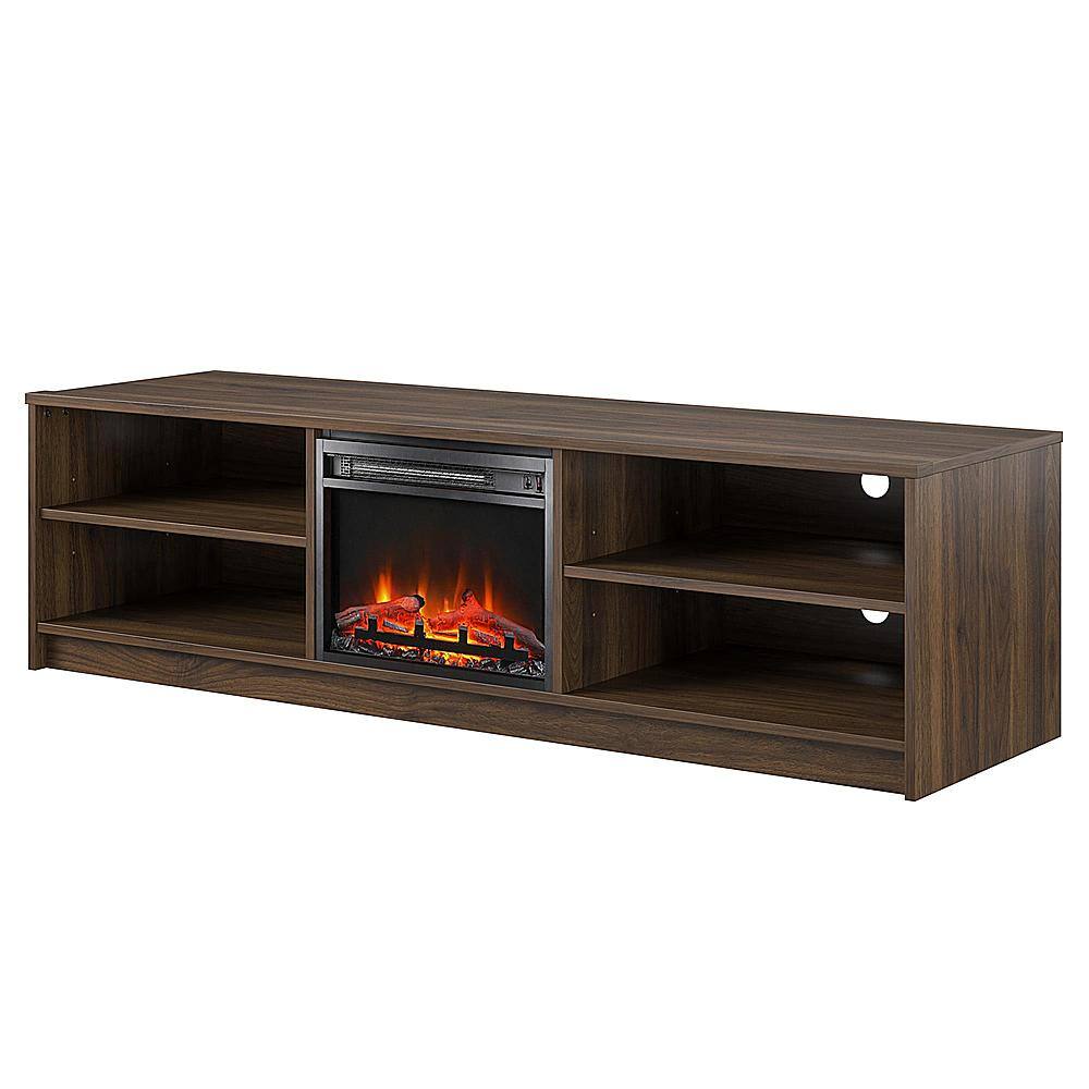 Best Buy Ameriwood Home Noble 75" TV Stand with Fireplace Insert