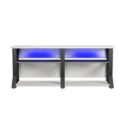 Ntense - Genesis Gaming TV Stand for TVs up to 70" - White - Front_Zoom