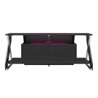 Ntense - Xtreme Gaming Console & TV Stand - Black - Front_Zoom