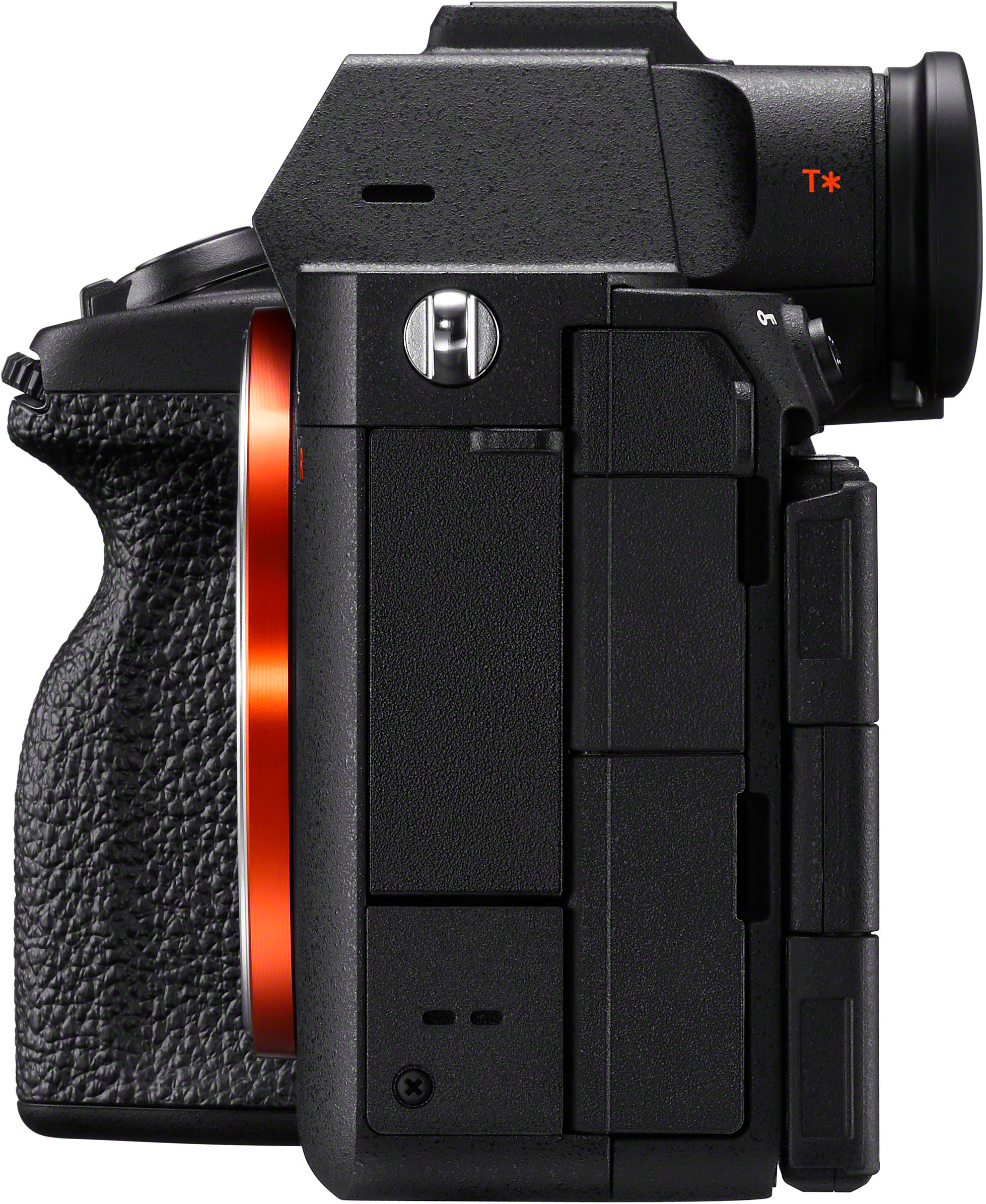 Left View: Sony - 18-200mm f/3.5-6.3 Power Zoom E-Mount Standard Zoom Lens - Black