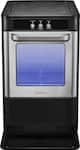 Insignia™ - Portable Nugget Ice Maker with Auto Shut-Off - Stainless Steel