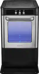 Insignia™ - Portable Nugget Ice Maker with Auto Shut-Off - Stainless Steel - Front_Zoom