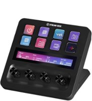 Elgato - Stream Deck + Studio Controller with customizable touch strip and dials - Black - Front_Zoom