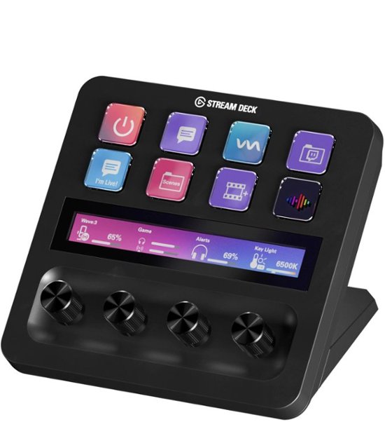 Elgato Stream Deck MK.2 Full-size Wired USB Keypad with 15 Customizable LCD  keys and Interchangeable Faceplate Black 10GBA9901 - Best Buy