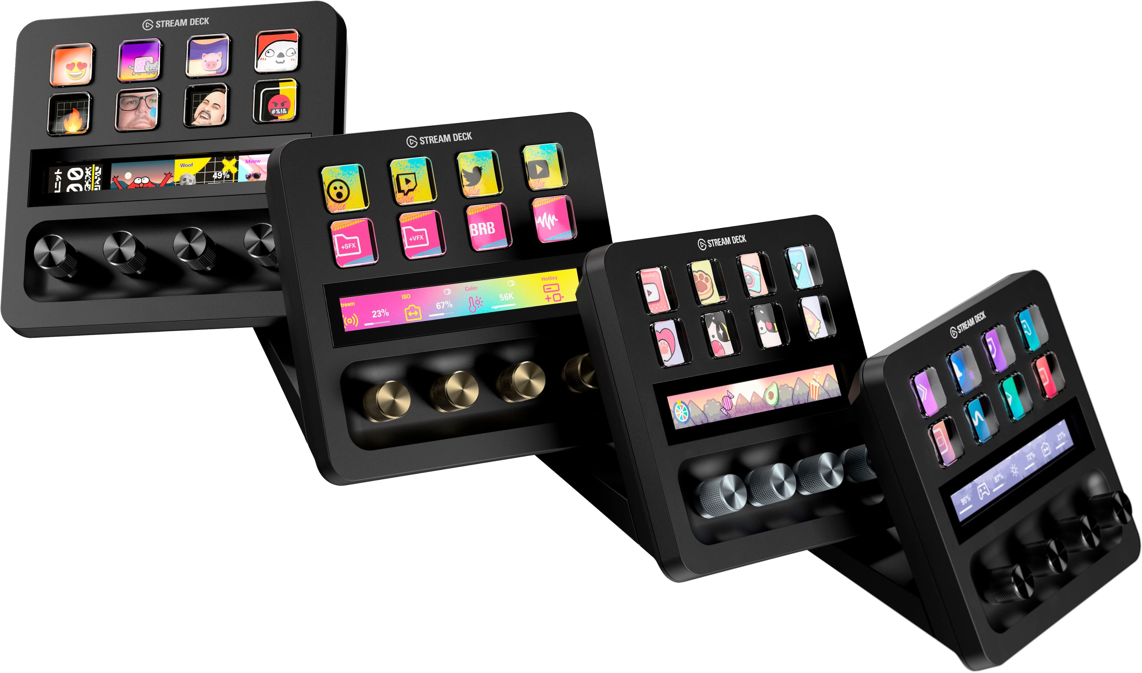 Alt View 15. Elgato - Stream Deck + Studio Controller with customizable touch strip and dials - Black.
