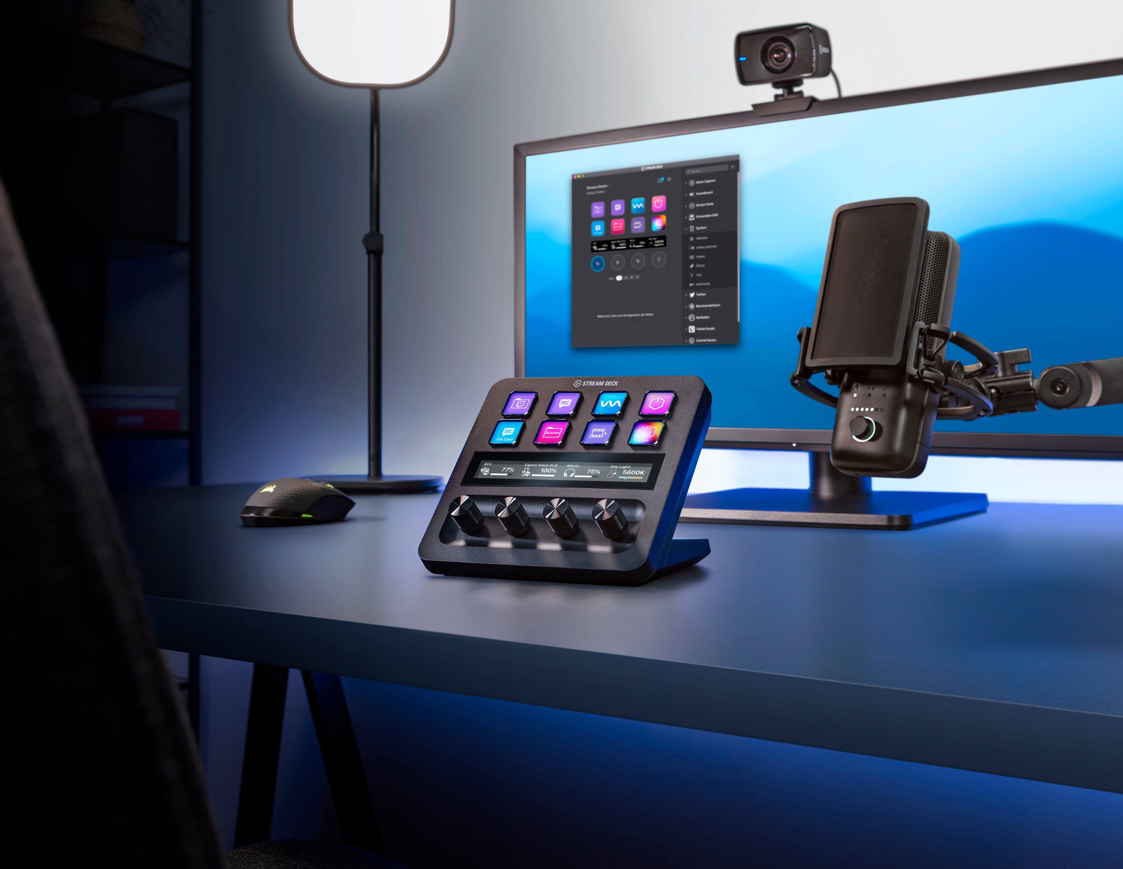 Alt View 19. Elgato - Stream Deck + Studio Controller with customizable touch strip and dials - Black.