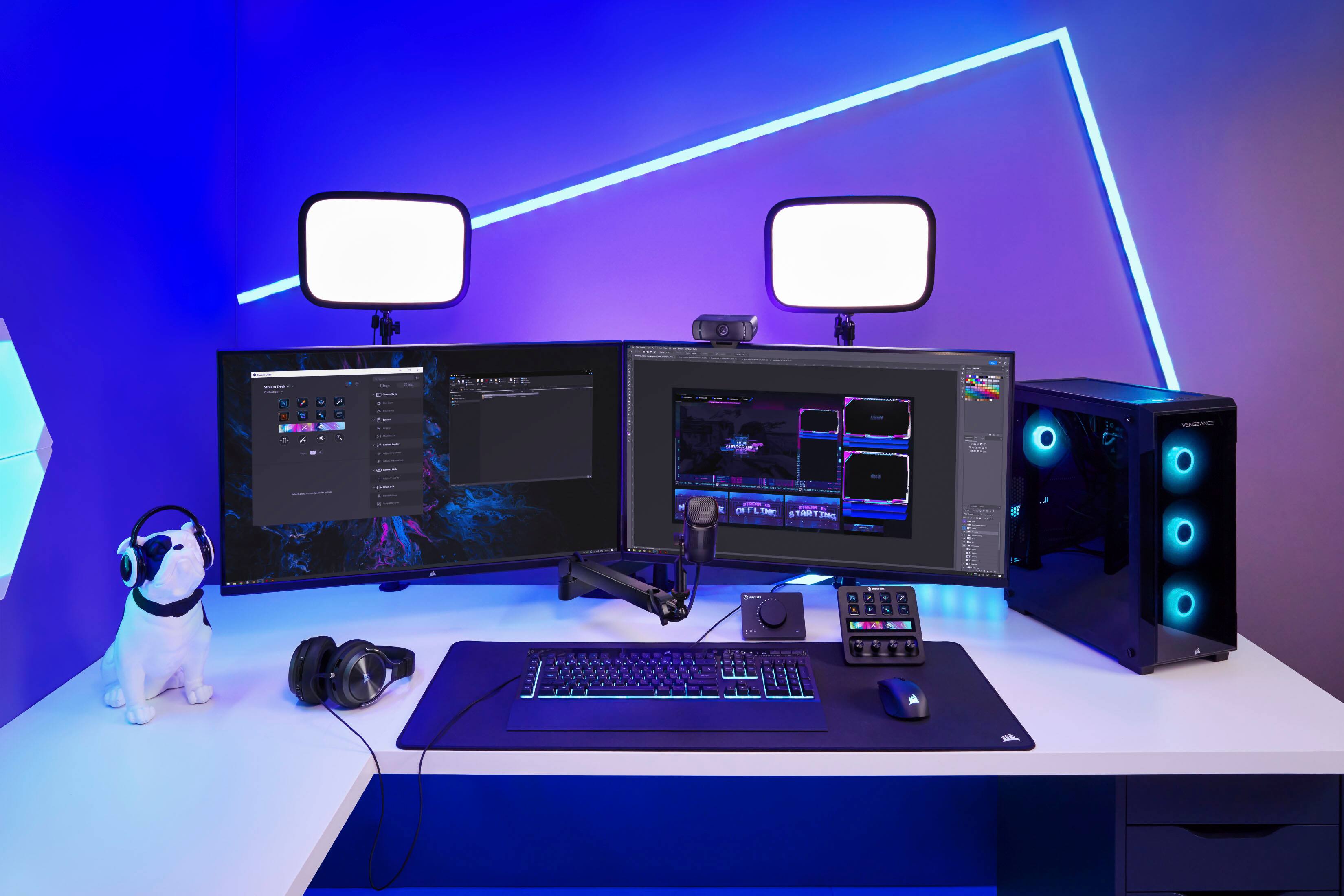 Alt View 21. Elgato - Stream Deck + Studio Controller with customizable touch strip and dials - Black.