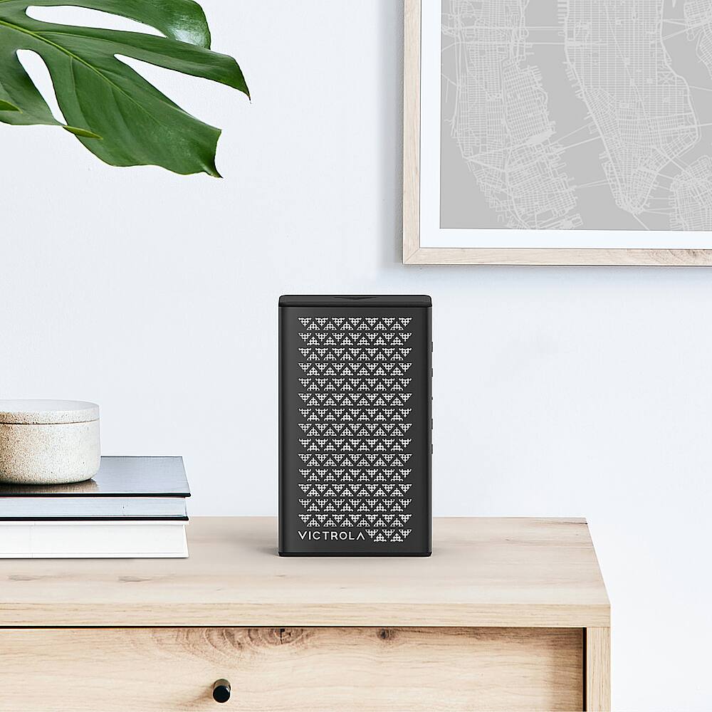 Alt View 13. Victrola - Music Edition 1 Portable Bluetooth Speaker - Black.
