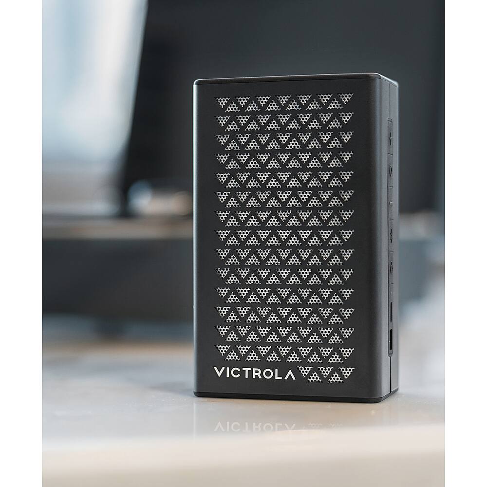 Alt View 15. Victrola - Music Edition 1 Portable Bluetooth Speaker - Black.