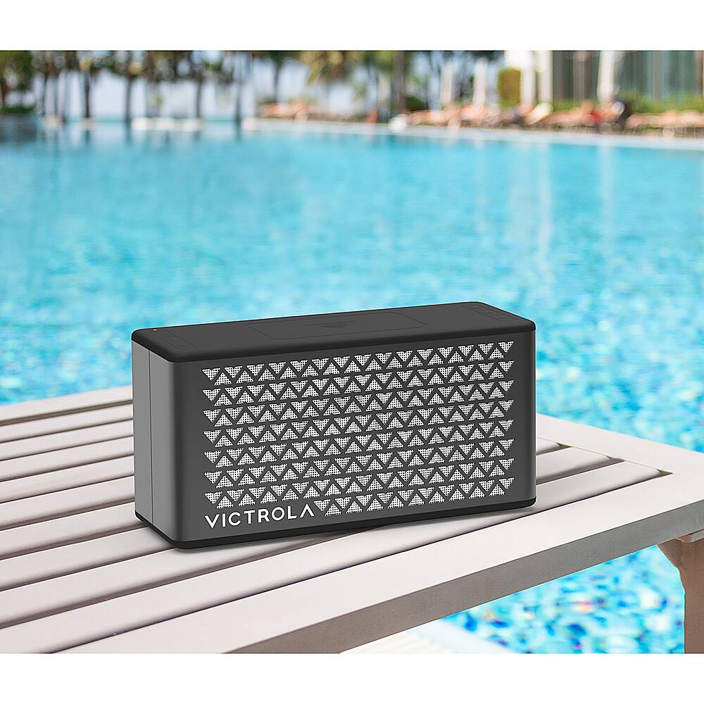 Alt View 12. Victrola - Music Edition 2 Tabletop Bluetooth Speaker - Black.