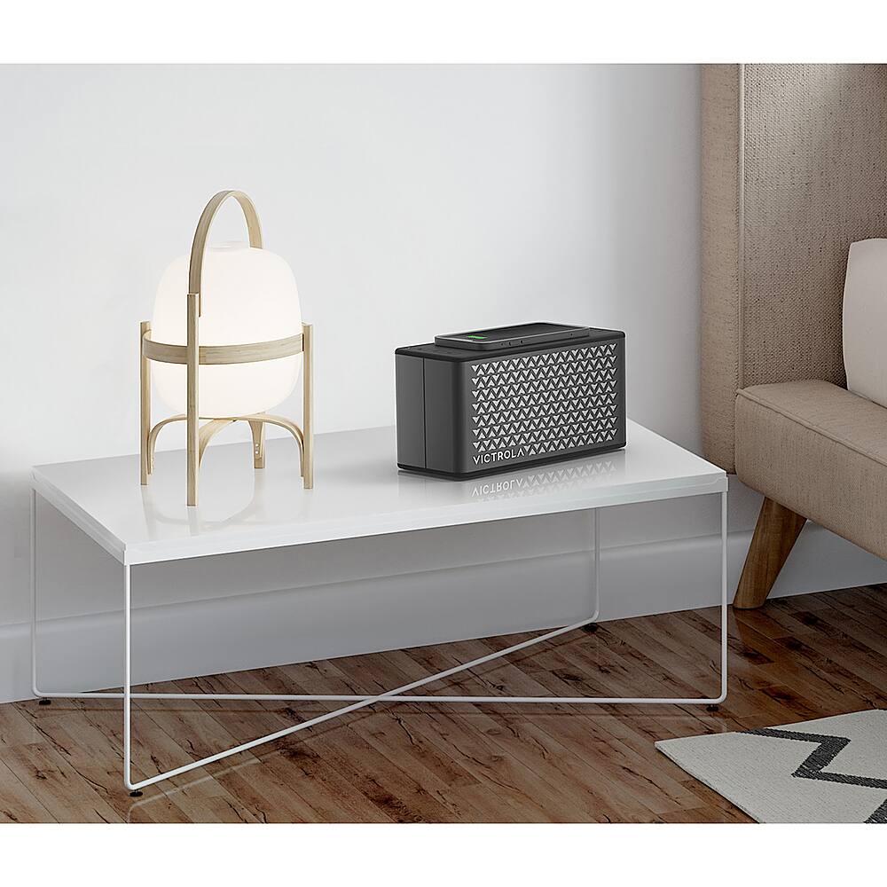 Alt View 13. Victrola - Music Edition 2 Tabletop Bluetooth Speaker - Black.