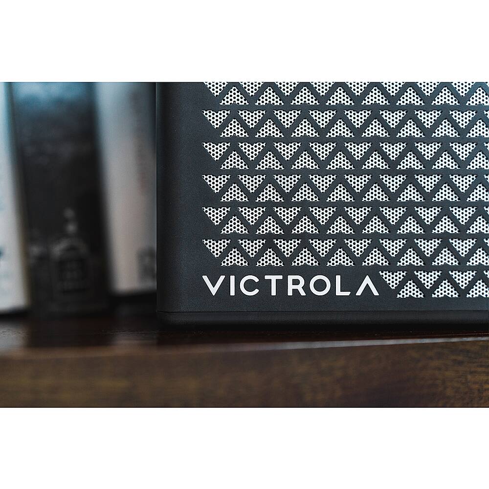 Alt View 15. Victrola - Music Edition 2 Tabletop Bluetooth Speaker - Black.