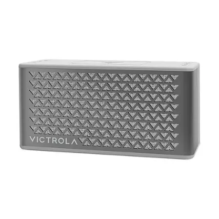 Angle. Victrola - Music Edition 2 Tabletop Bluetooth Speaker - Silver.