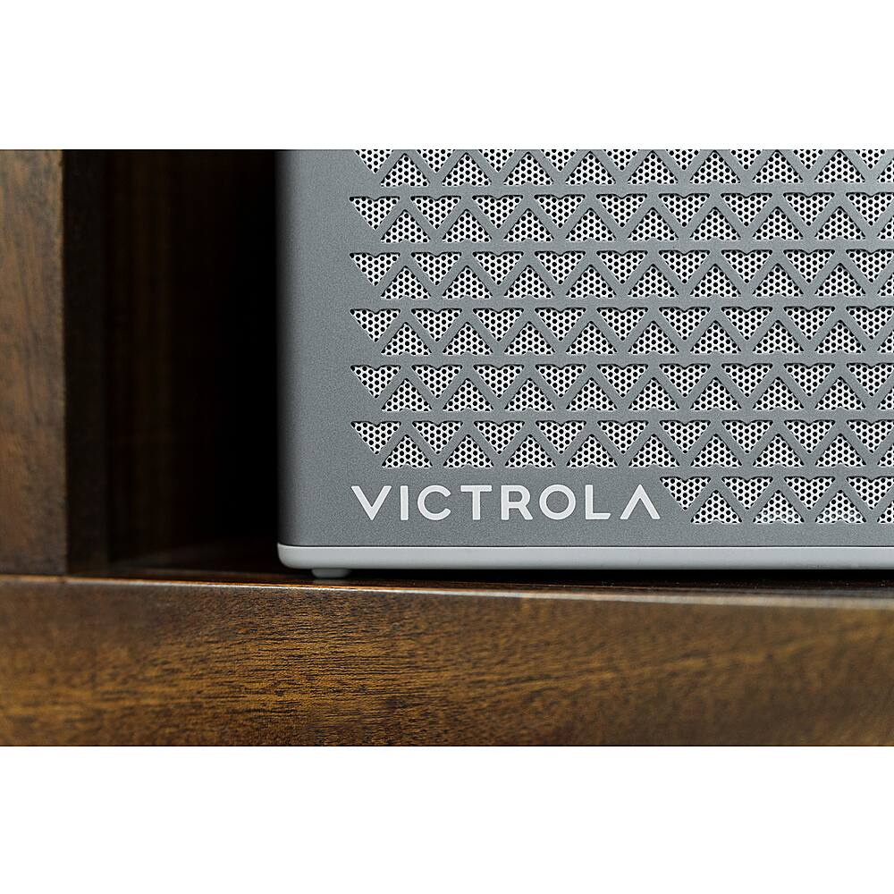 Alt View 15. Victrola - Music Edition 2 Tabletop Bluetooth Speaker - Silver.