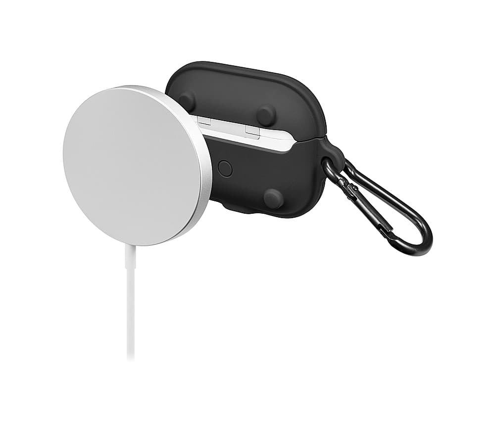 Alt View 13. Insignia™ - Silicone Case for Apple AirPods Pro (2nd generation) (USB-C and Lightning) - Black.