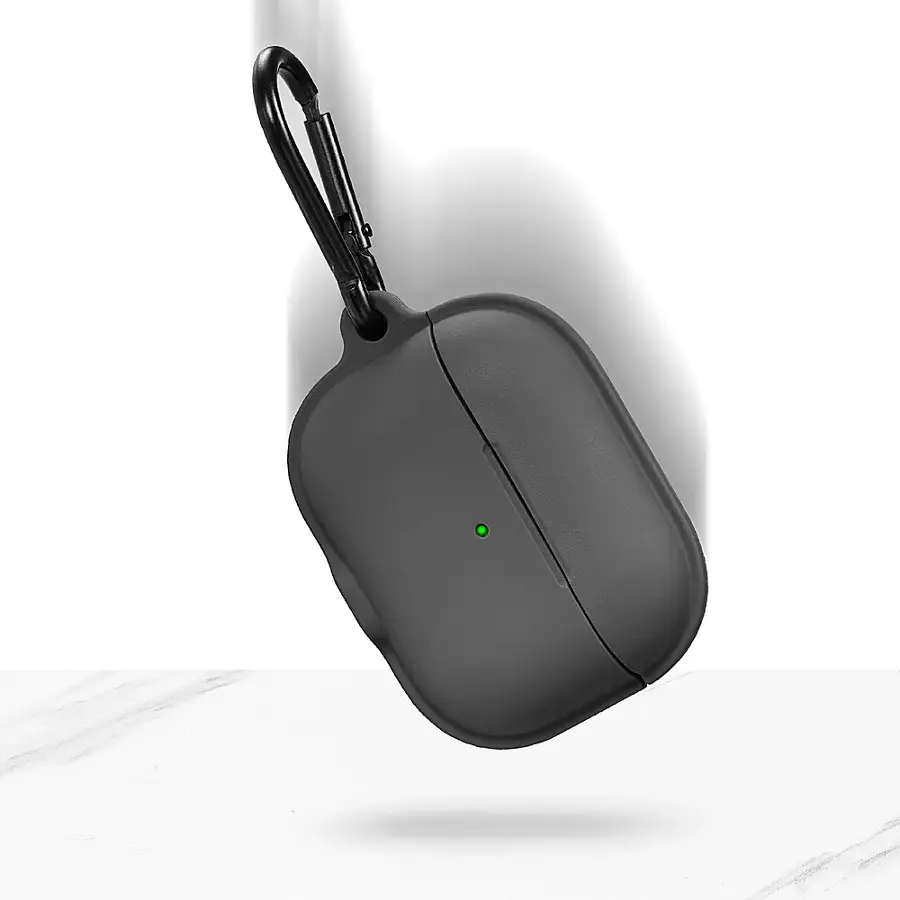 Alt View 16. Insignia™ - Silicone Case for Apple AirPods Pro (2nd generation) (USB-C and Lightning) - Black.