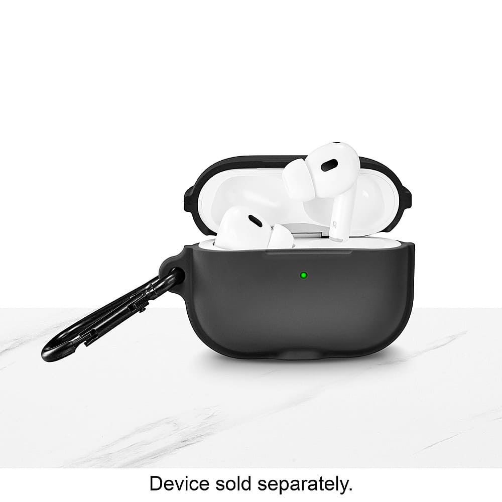 Alt View 18. Insignia™ - Silicone Case for Apple AirPods Pro (2nd generation) (USB-C and Lightning) - Black.