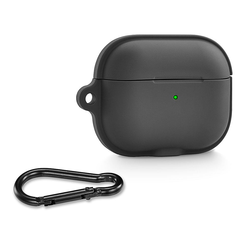 Alt View 19. Insignia™ - Silicone Case for Apple AirPods Pro (2nd generation) (USB-C and Lightning) - Black.