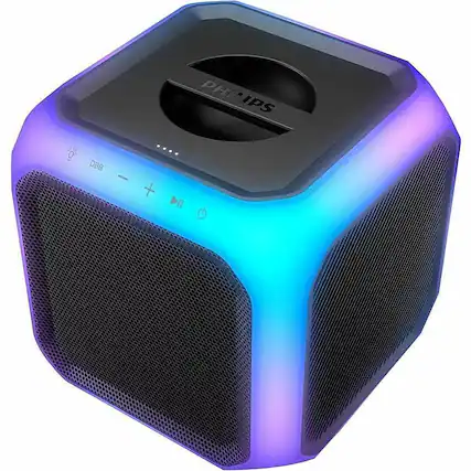 Front. Philips - 80 W Wireless Speaker (Each) - Black.