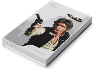 Seagate - Han Solo SE FireCuda 2TB External USB 3.2 Gen 1 Hard Drive with White LED Lighting - White - Front_Zoom