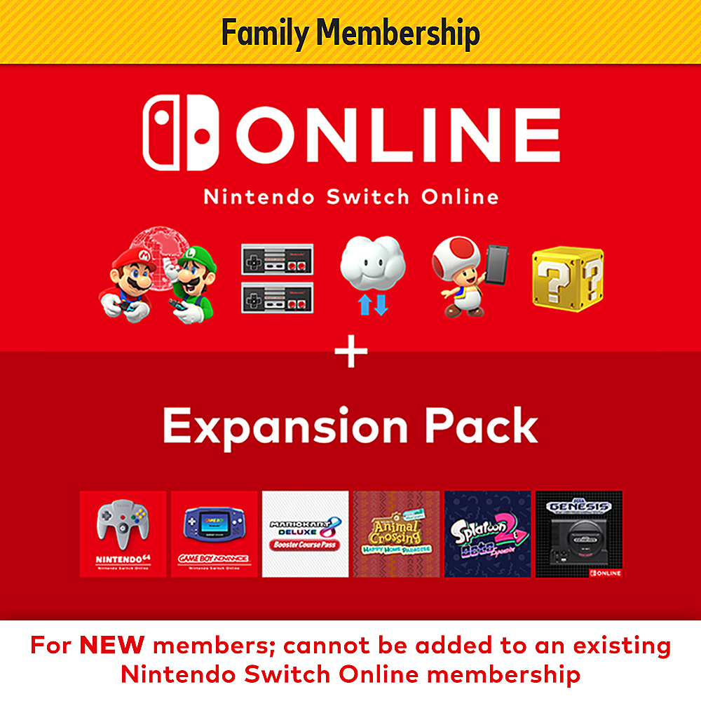 Nintendo Switch Online + Pack Family Membership [Digital] 117432 - Best Buy