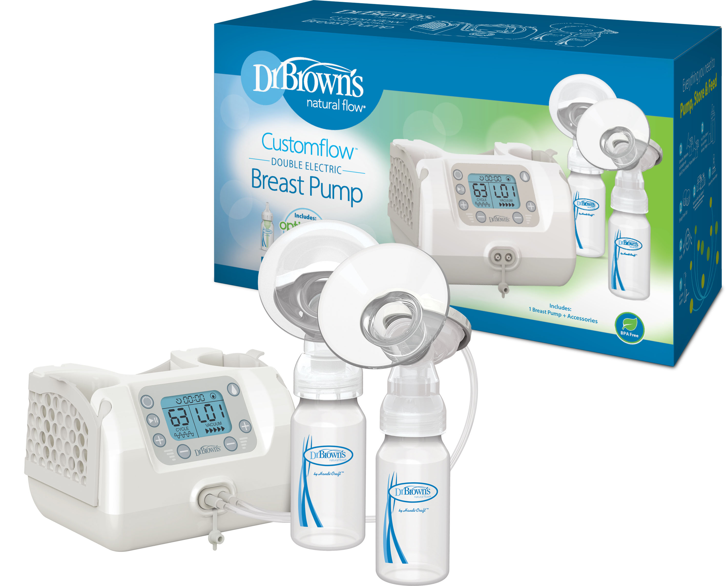 Dr. Brown's Customflow Hospital Strength Double Electric Breast