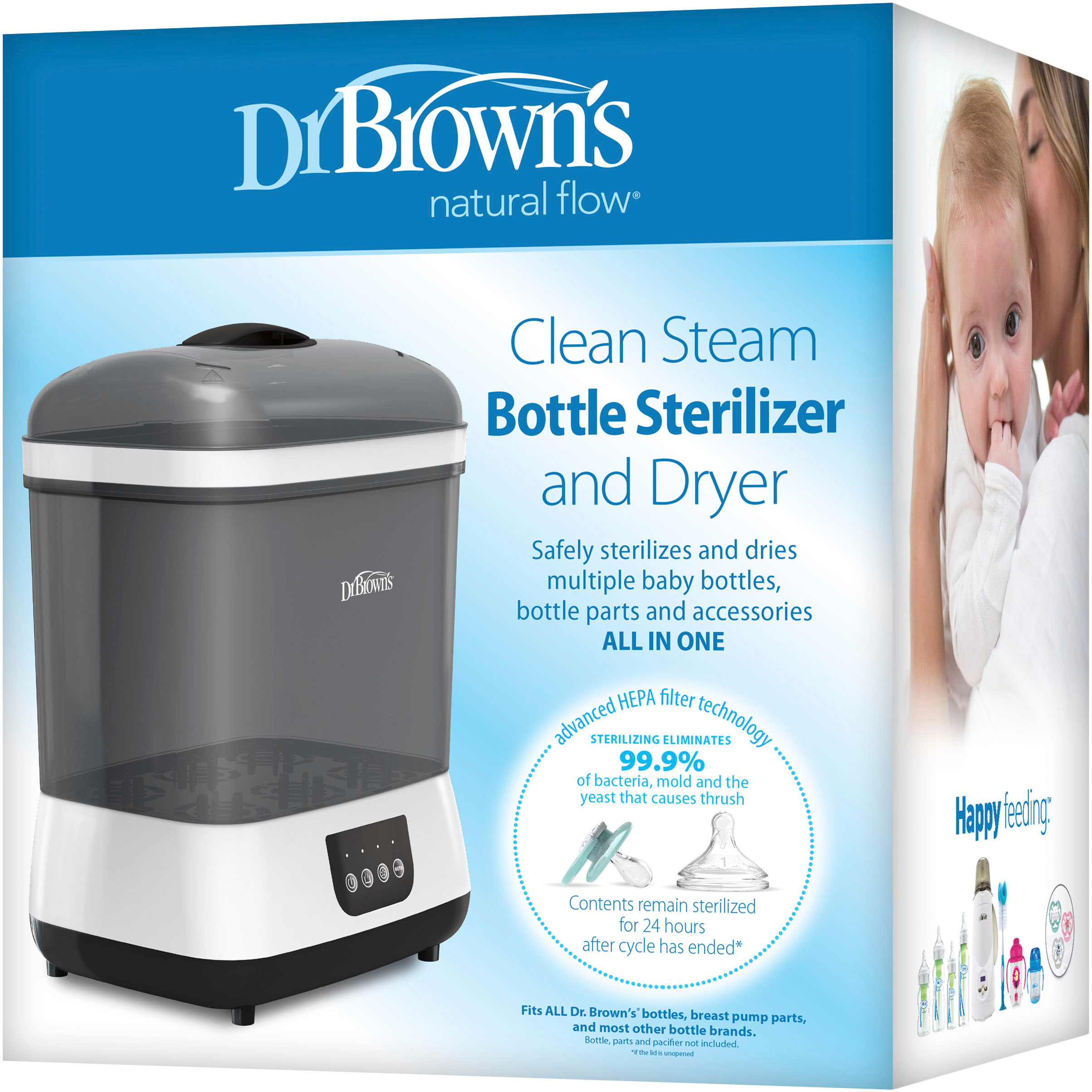 Left View: Dr. Brown’s - Bottle Sterilizer & Dryer