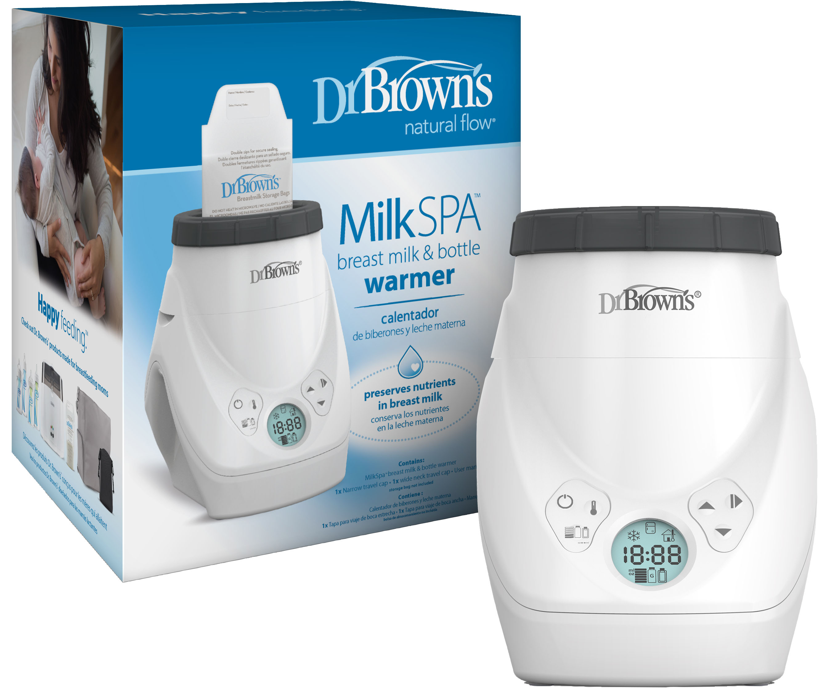 Angle View: Dr. Brown’s - MilkSPA Breast Milk & Bottle Warmer