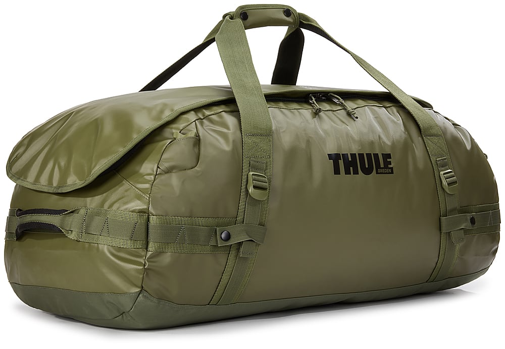 Angle View: Thule - Chasm 90L Duffel Bag - Olivine