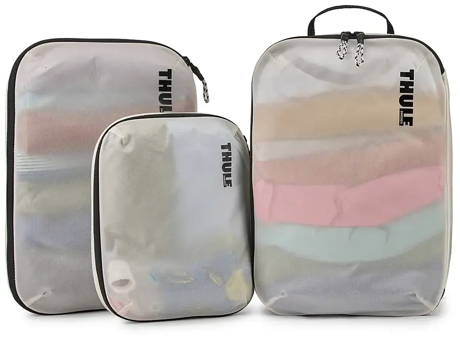 Alt View 18. Thule - Compression Packing Cube Garment Bag 2-Piece Set - White.