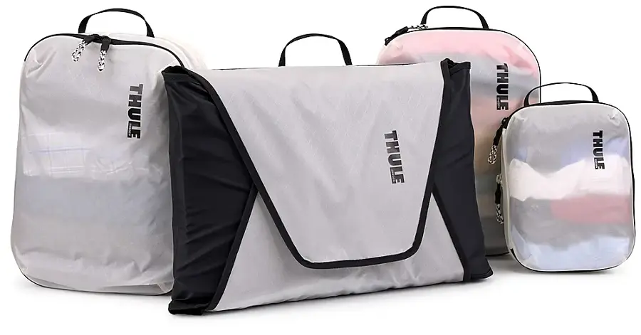 Alt View 19. Thule - Compression Packing Cube Garment Bag 2-Piece Set - White.