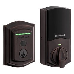 Kwikset - Halo Smart Lock Wi-Fi Replacement Deadbolt with App/Key/Fingerprint Access - Venetian Bronze - Angle_Zoom