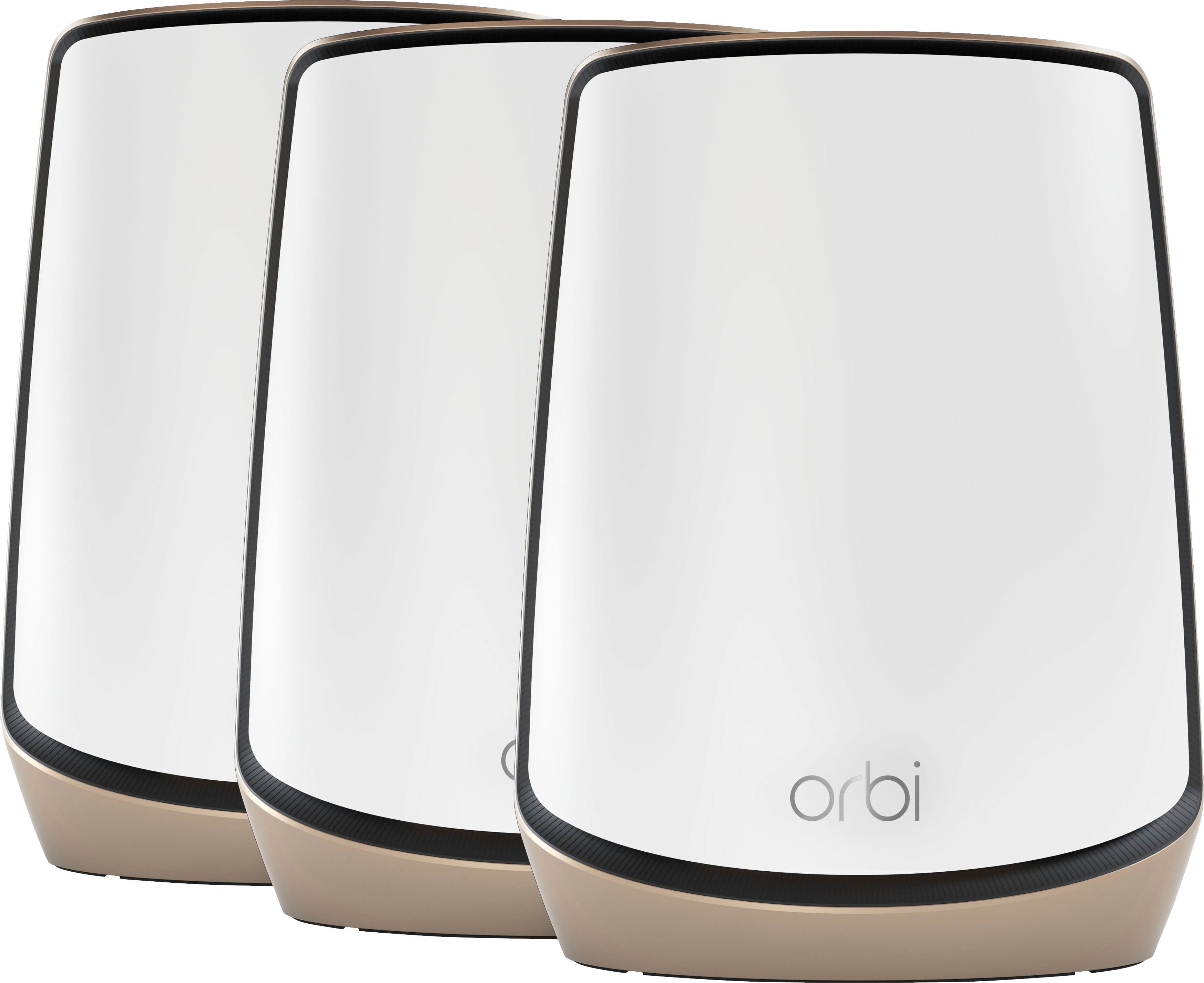 Best Buy: NETGEAR Orbi 850 Series AX6000 Tri-Band Mesh Wi-Fi 6 System  (2-pack) White RBK852-100NAS