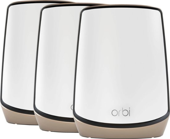 NETGEAR – Orbi 860 Series AX6000 Tri-Band Mesh Wi-Fi System (3-pack) – White