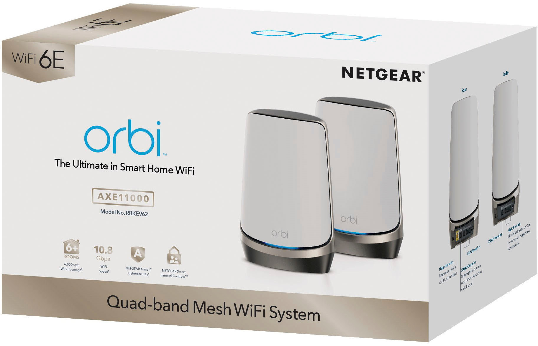 Netgear Orbi 960 WiFI 6E Mesh System Black 3-Pack