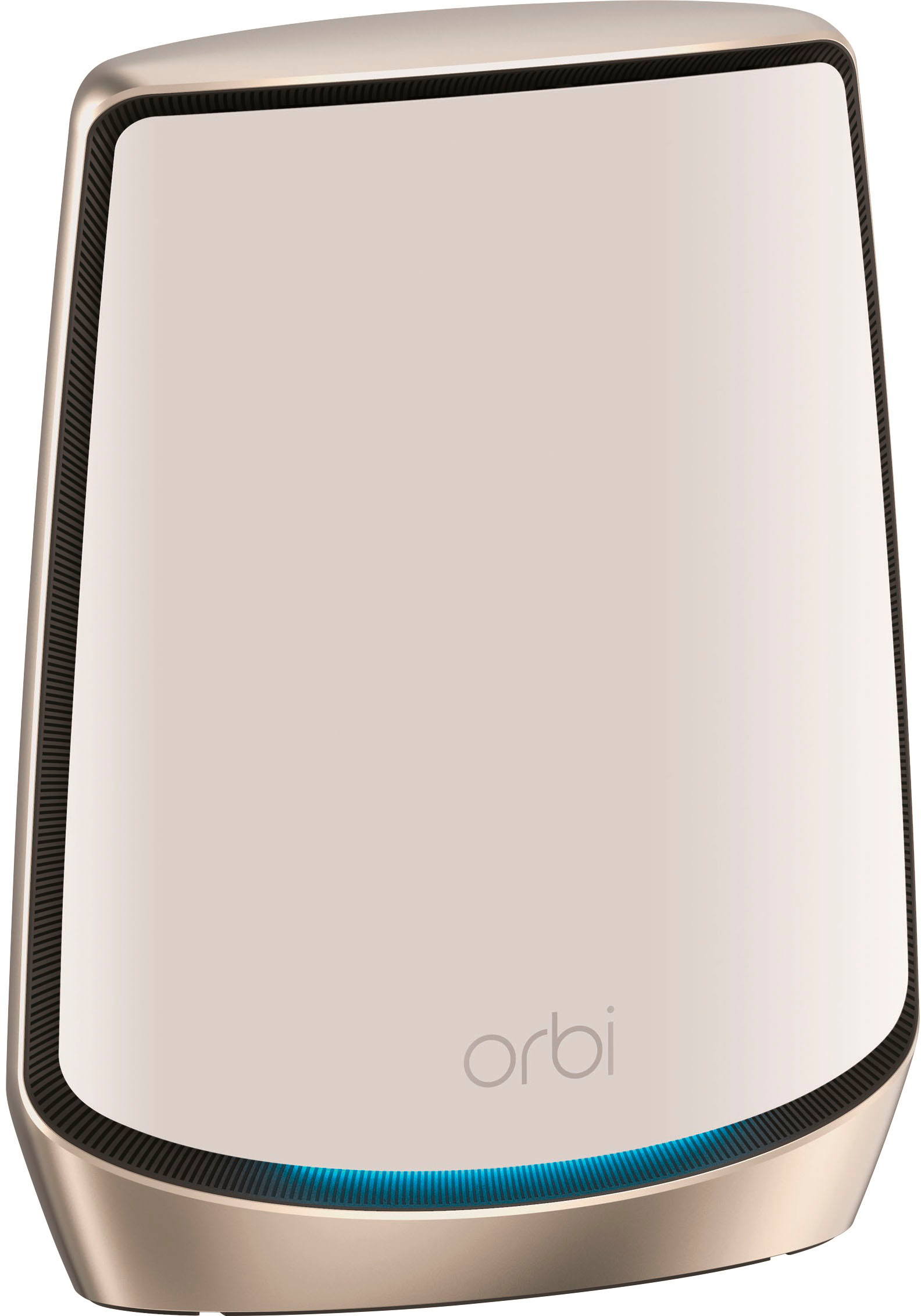 Angle View: NETGEAR - Orbi AX4200 Tri-Band Mesh WiFi 6 System with 32x8 DOCSIS 3.1 Cable Modem (2-Pack) - White