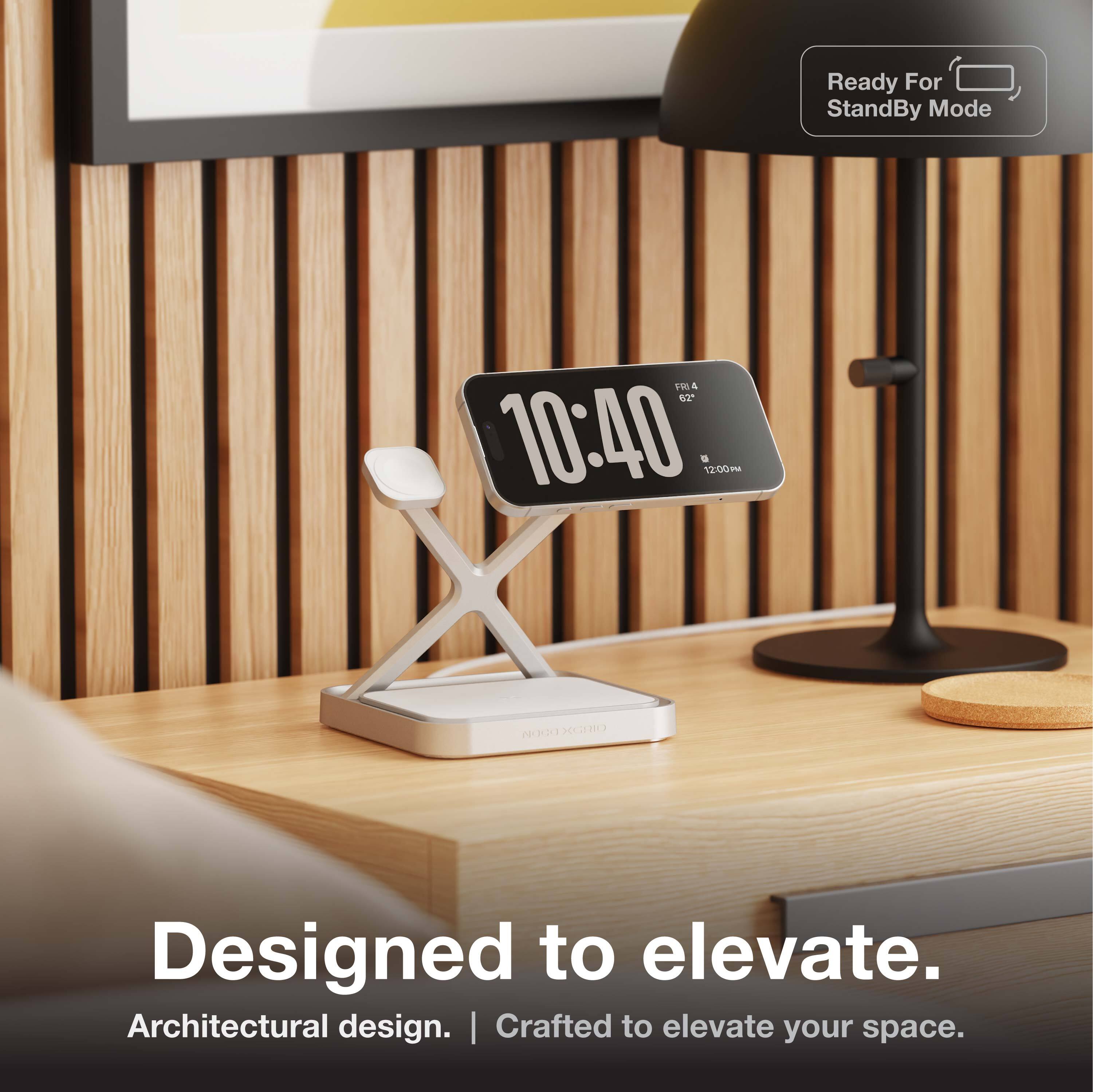Ready For StandBy Mode

10:40  
FRI 4  
62°  
12:00 PM

Designed to elevate.  
Architectural design. | Crafted to elevate your space.