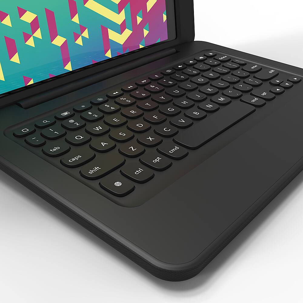 Alt View 2. ZAGG - Rugged Book Keyboard Connect & Case for Apple iPad 10.2” (7th, 8th, 9th Gen) - Black.