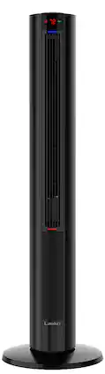 Lasko - 42” Oscillating Tower Fan & Ceramic Space Heater for Large Rooms, Overheat Protection, 3 Heat & 4 Fan Speeds, FH610 - Black
