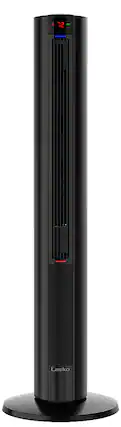 Front. Lasko - All Season Comfort Control Electric Tower Fan and Space Heater in One with Timer and Remote Control - Black.