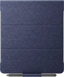 Amazon - Kindle Scribe Fabric Cover (only fits Kindle Scribe) - Denim - Front_Zoom
