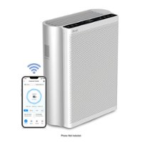 Levoit - EverestAir Air Purifier - Silver Back/White Vent - Angle_Zoom