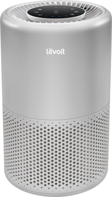 Front. Levoit - Core 200S Smart True HEPA Air Purifier - Grey.