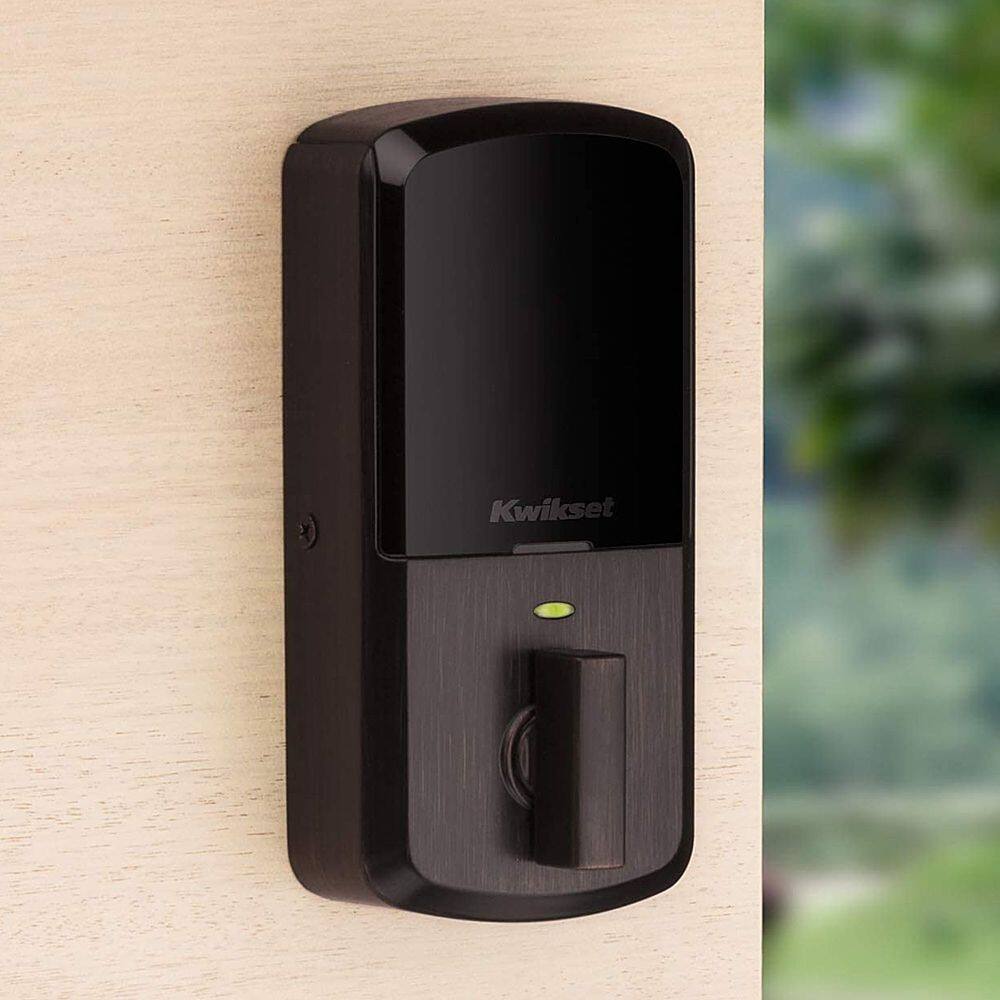 Alt View 11. Kwikset - Halo Smart Lock Wi-Fi Replacement Deadbolt with App/Keypad/Key Access - Venetian Bronze.