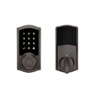 Kwikset - 916 Smart Lock Z-Wave Replacement Deadbolt with App/Touchscreen/Key Access - Venetian Bronze - Front_Zoom