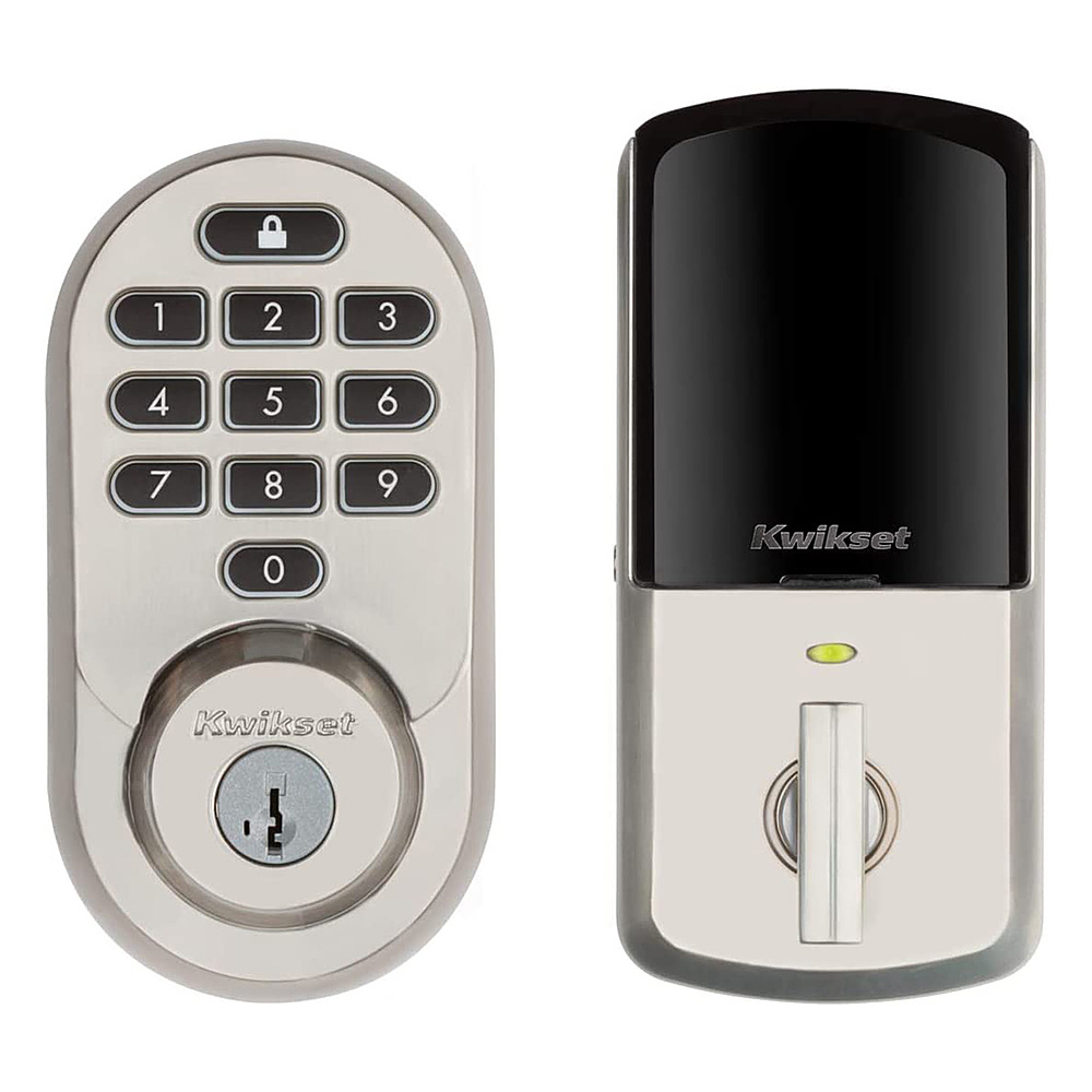 Kwikset Halo Smart Lock Wi-Fi Replacement Deadbolt with App/Keypad/Key  Access Satin Nickel 99380-001 Best Buy
