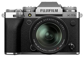Fujifilm - X-T5 Mirrorless Camera with XF18-55mmF2.8-4 R LM OIS Lens Bundle - Silver - Front_Zoom
